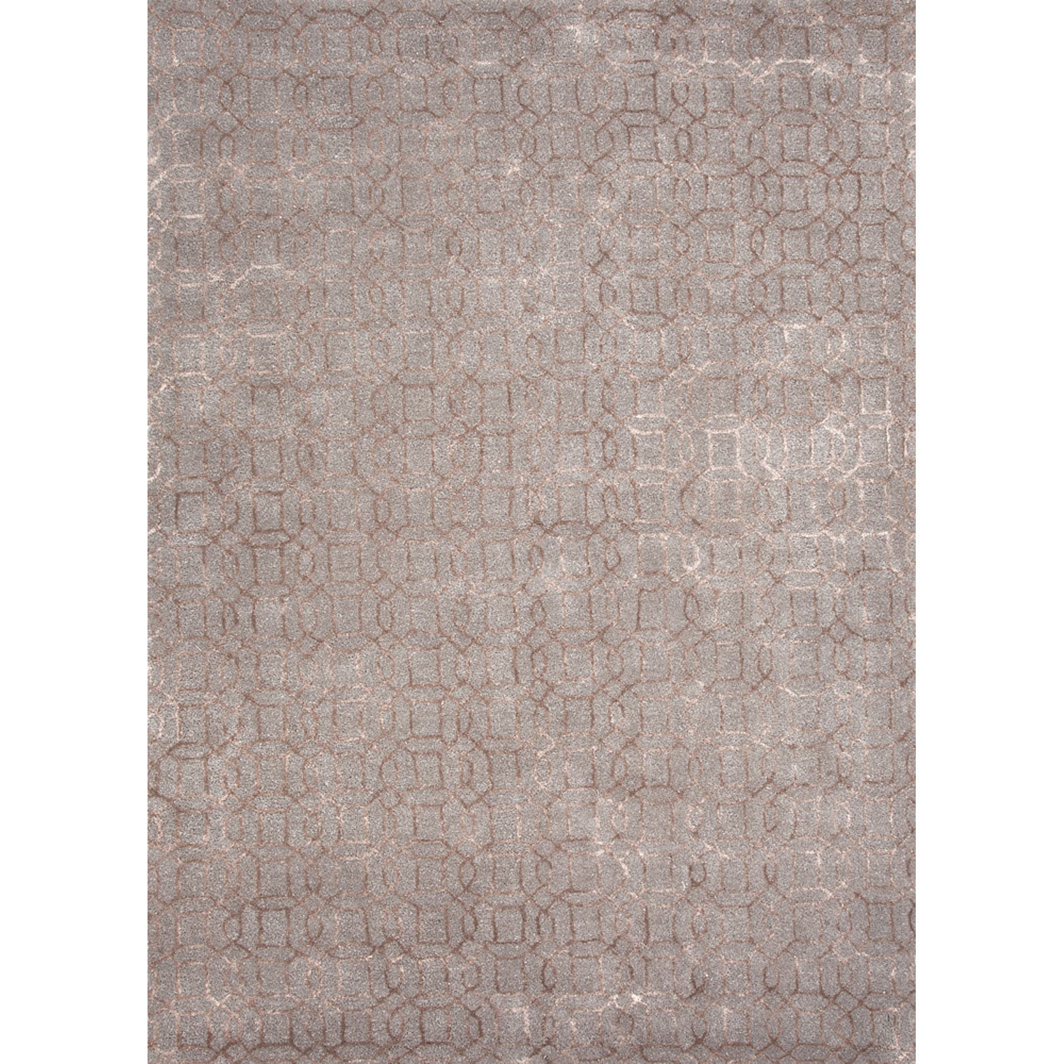 Hand tufted Transitional Tone on tone Pattern Grey Rug (8 X 11)