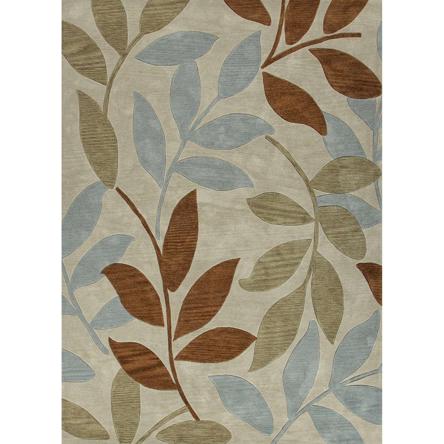 Hand tufted Transitional Abstract Pattern Brown Rug (2 X 3)
