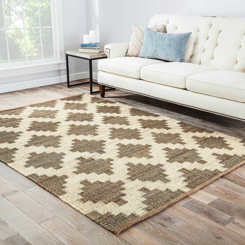 Handmade Flat Weave Moroccan Pattern Brown Rug (4 X 6)