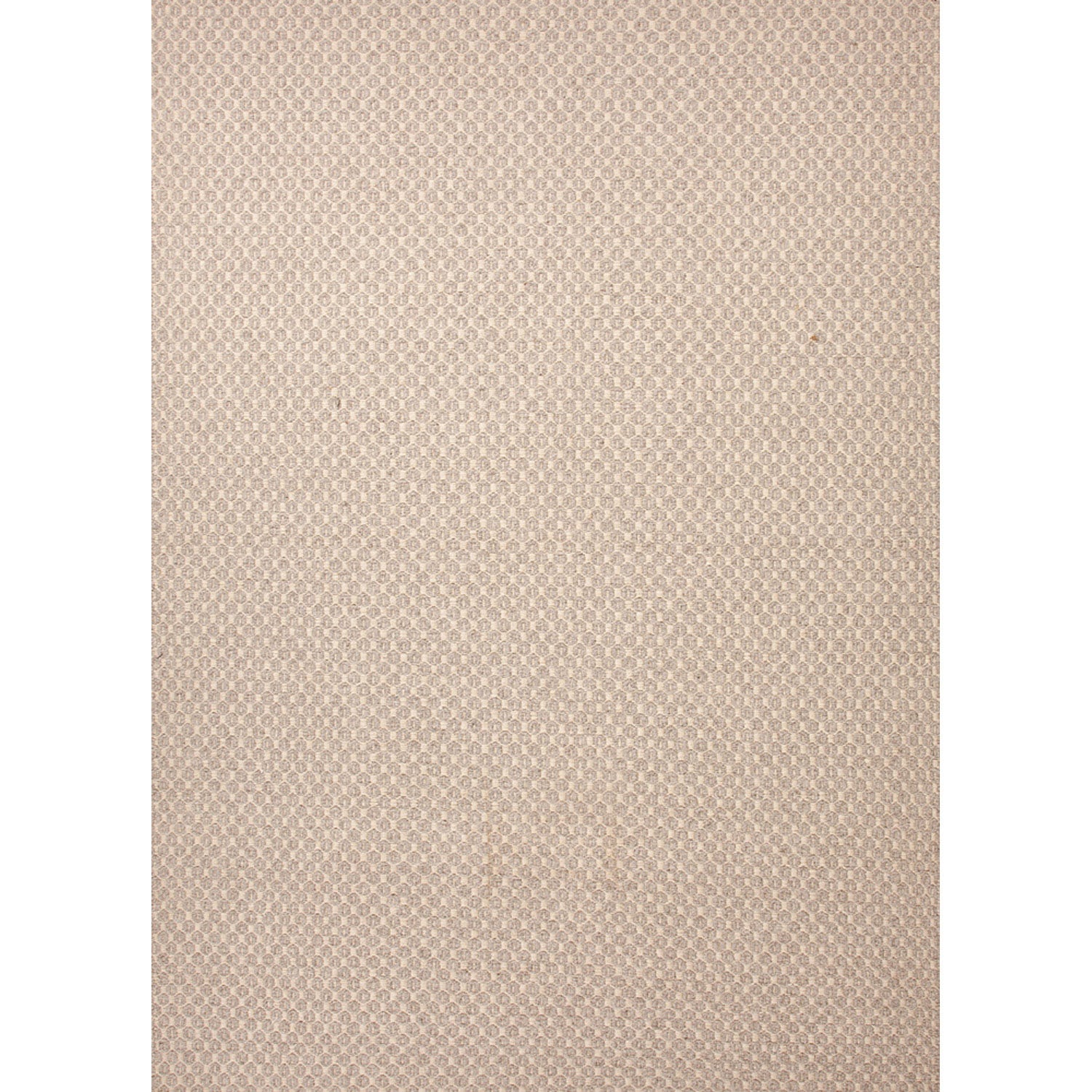 Handmade Flat weave Solid Pattern Ivory Area Rug (5 X 8)