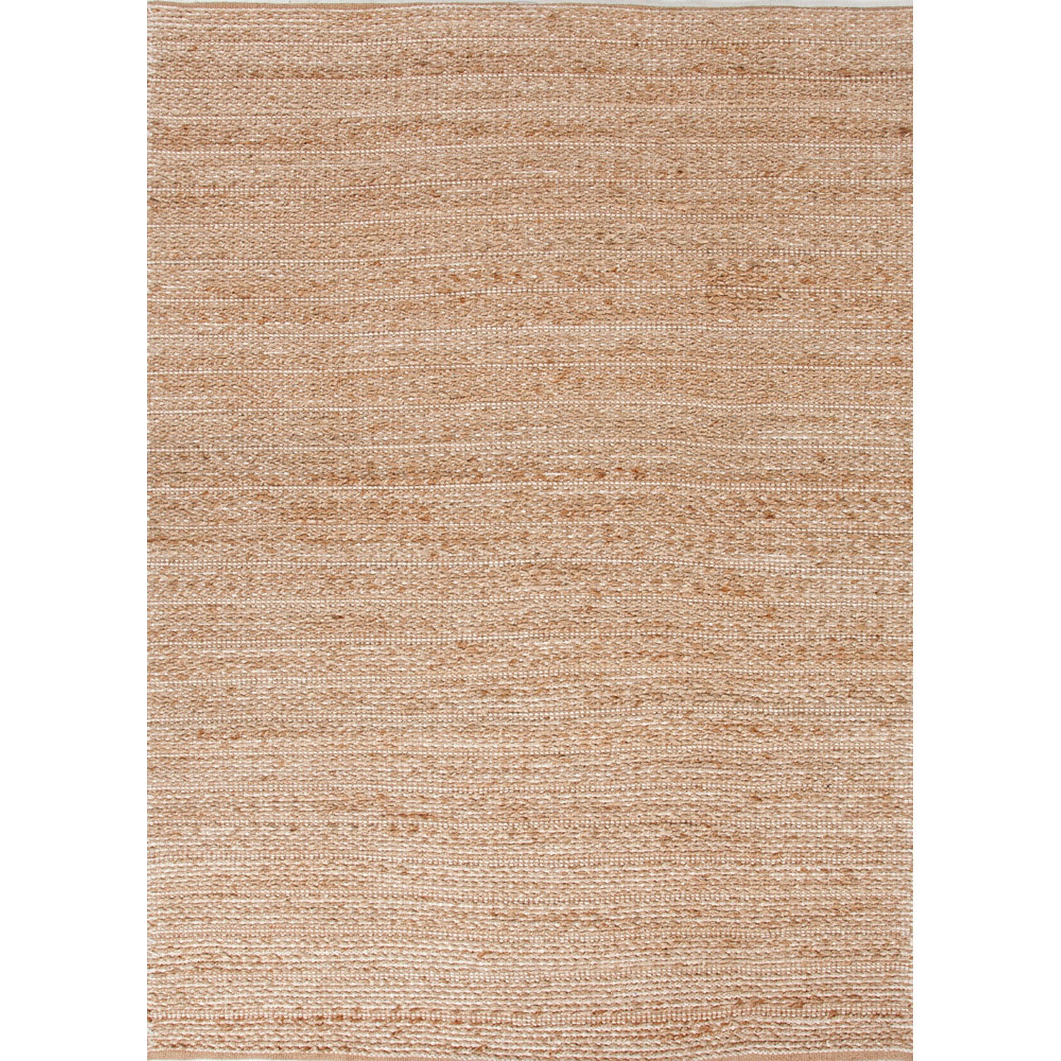 Handmade Naturals Solid Pattern Brown Rug (5 X 8)