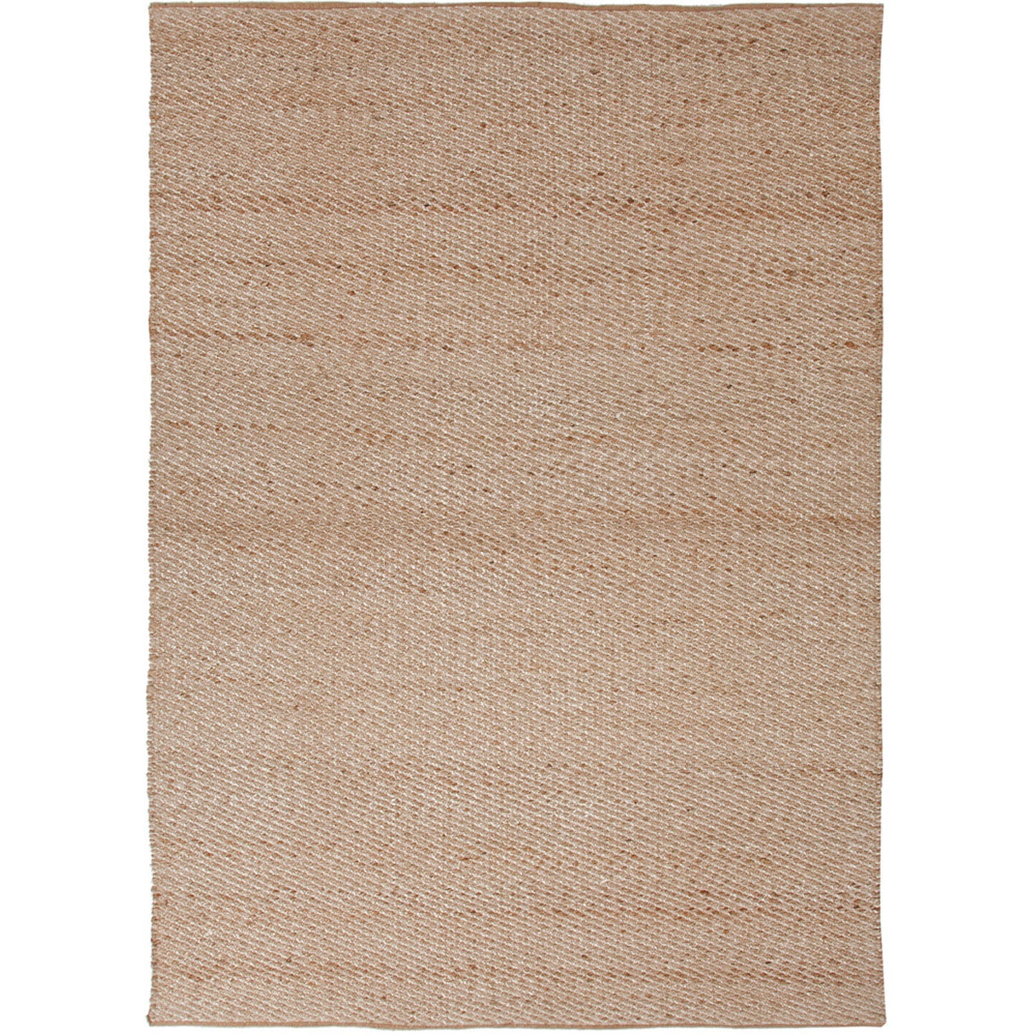 Handmade Naturals Solid Pattern Brown Rug (8 X 10)