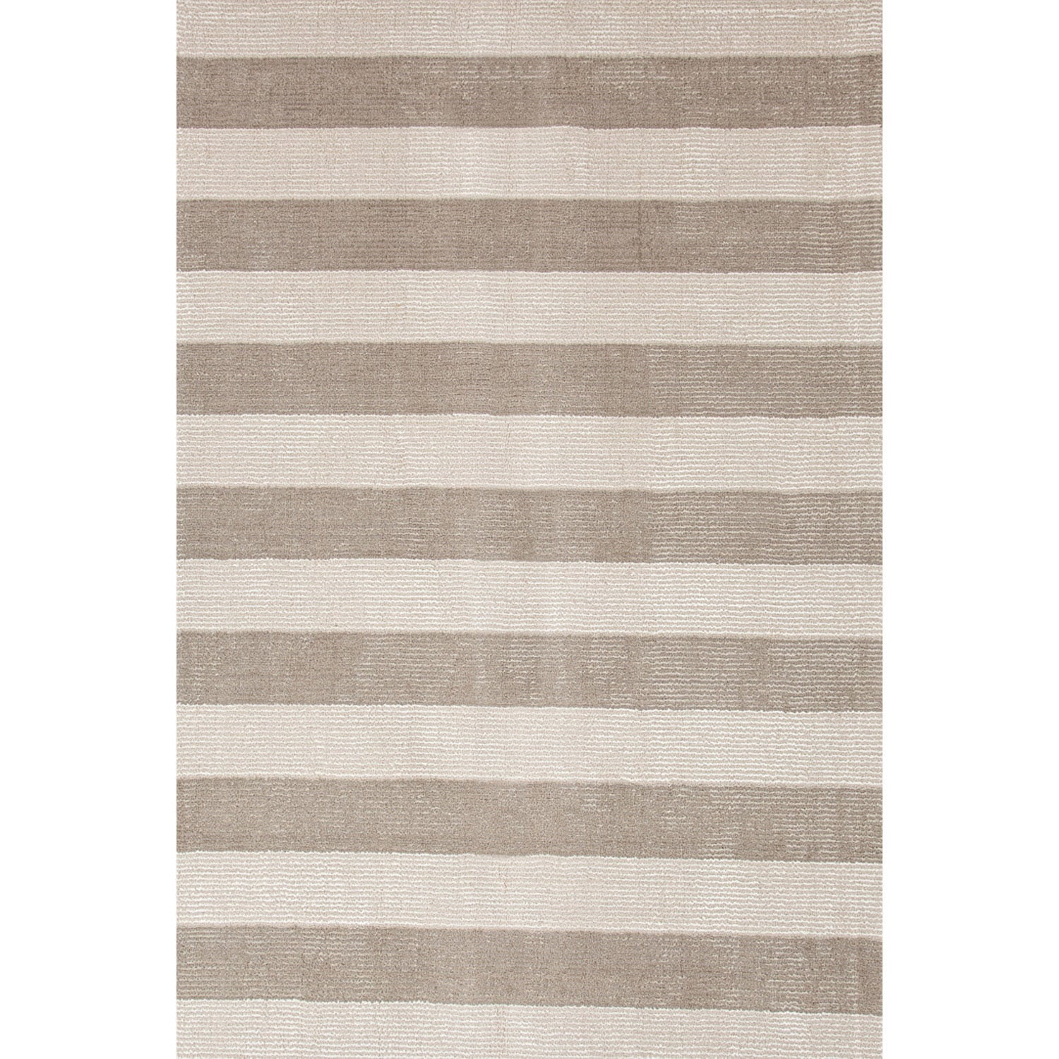 Hand loomed Transitional Stripe Pattern Gray/ Black Rug (8 X 10)