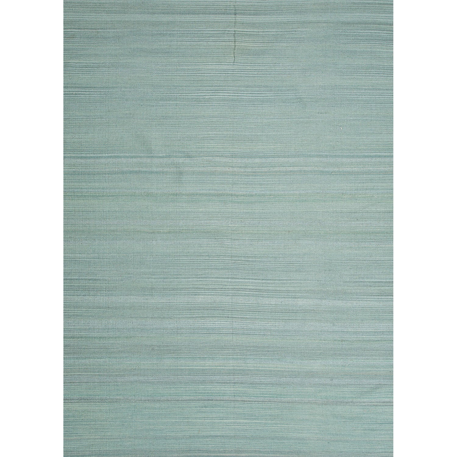 Handmade Flat Weave Solid Pattern Blue Rug (8 X 10)