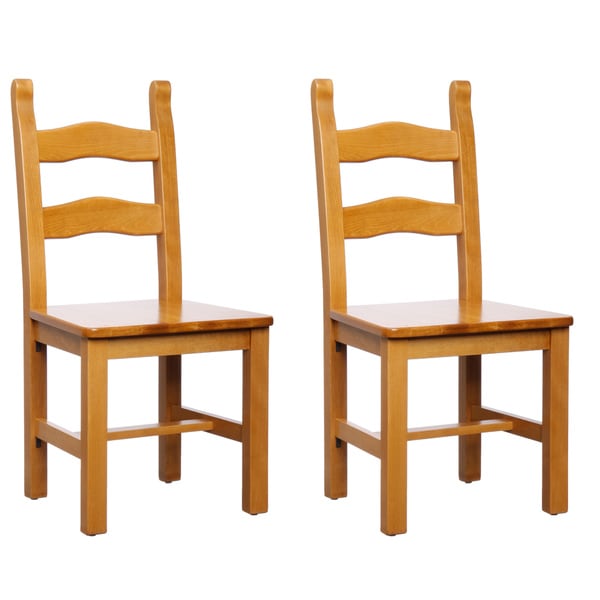 Monticello Cherry Finish Dining Chairs (Set of 2)