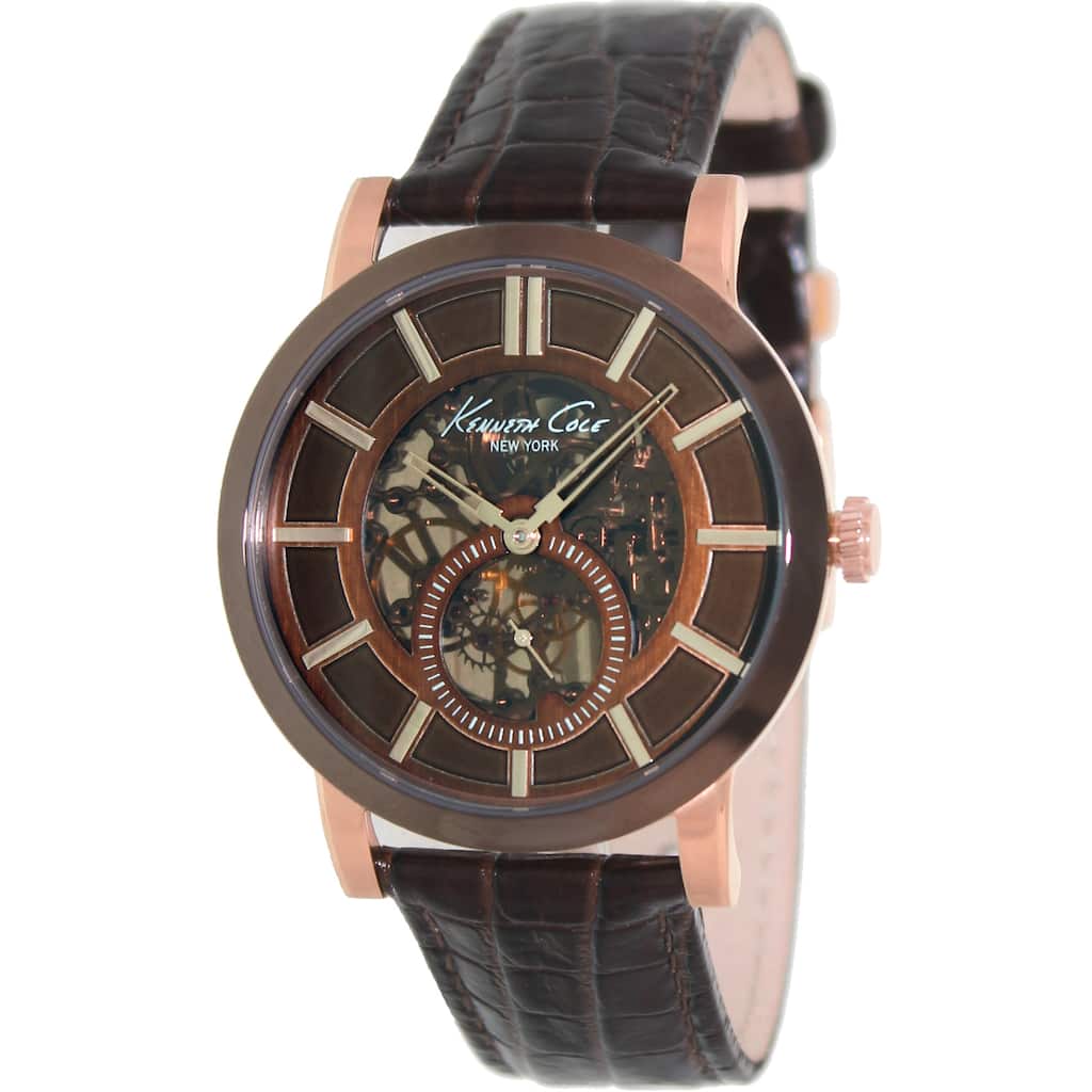 Kenneth Cole Men's 'Classic' Automatic Skeleton Dial Watch