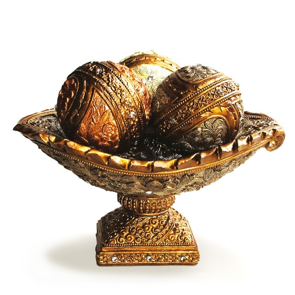 Shop Decorative 4piece Bowl/Orbs Set Free Shipping On Orders Over 45 8187703