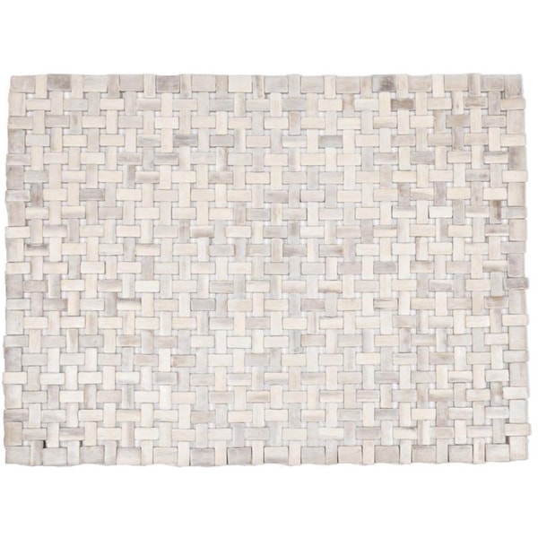 Douglas Exotic Wood White Doormat (1'6 x 2'6) Door Mats