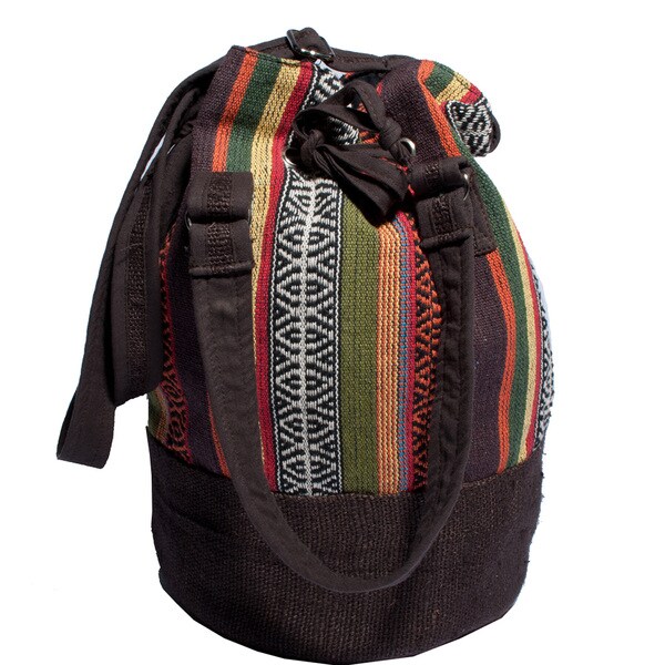 Oak Brown Hobo Cotton Knit Bag (Nepal) - Free Shipping On Orders Over ...