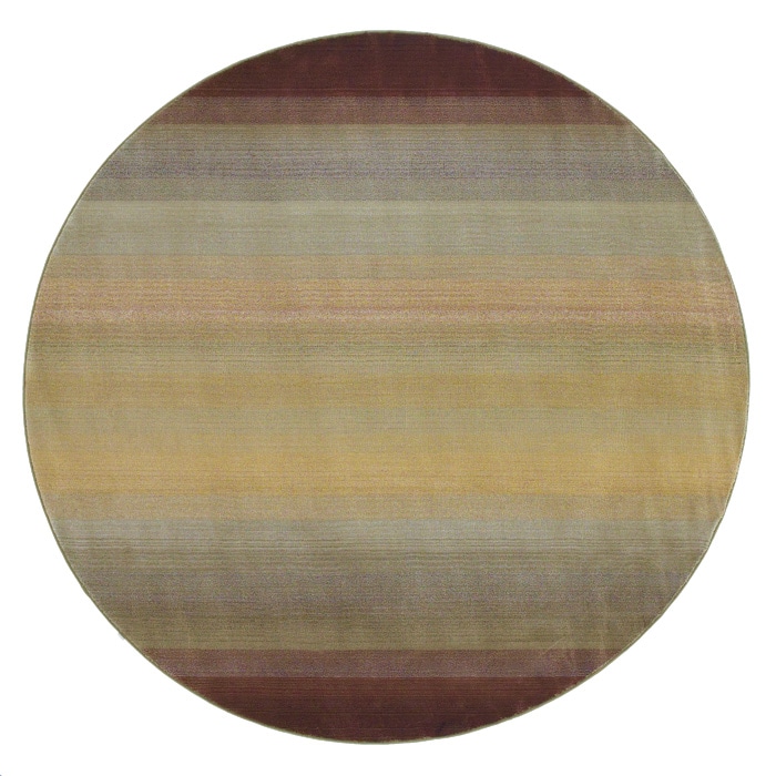 Generations Brown/ Beige Rug (8 Round)