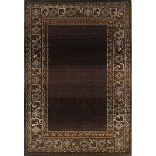 Generations Brown/ Green Rug (2'3 X 4'5) - 2'3" x 4'5"