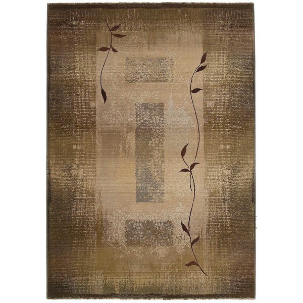 Generations Machine-woven Green/ Beige Rug (2' x 3') - 2' x 3'