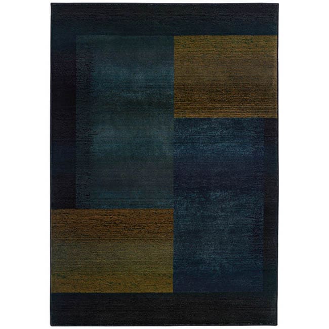 Kharma Ii Blue/ Gold Rug (67 X 91)