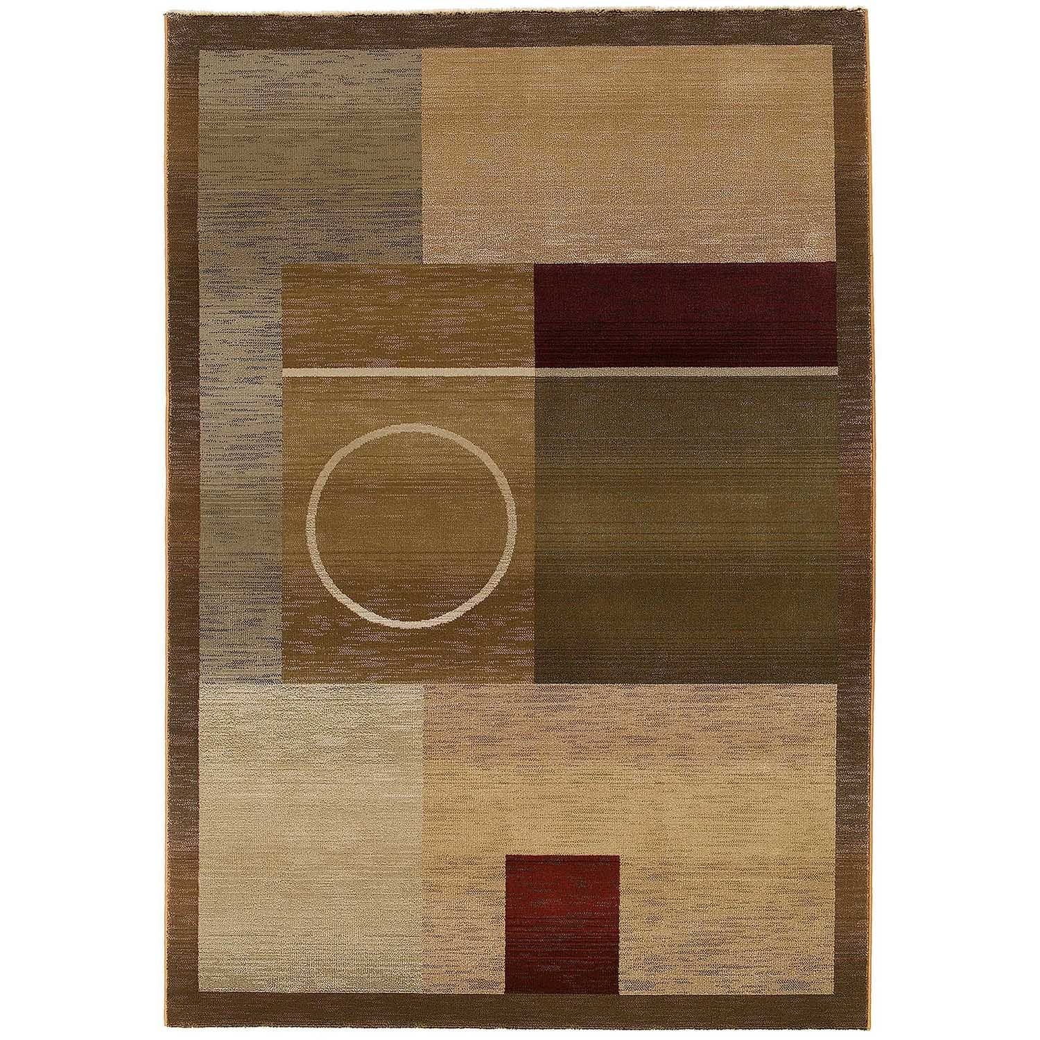 Generations Green/ Brown Rug (53 X 76)