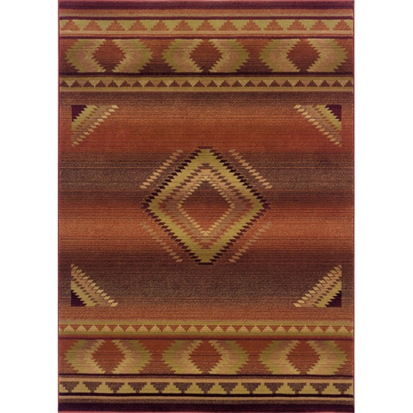 Generations Transitional Red/ Beige Rug (2'3 x 4'5) - 2'3" x 4'5"