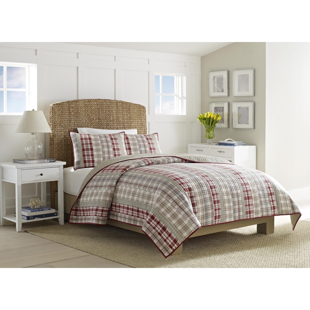 Nautica Harber Hill Cotton Reversible Quilt (shams Sold Separately)