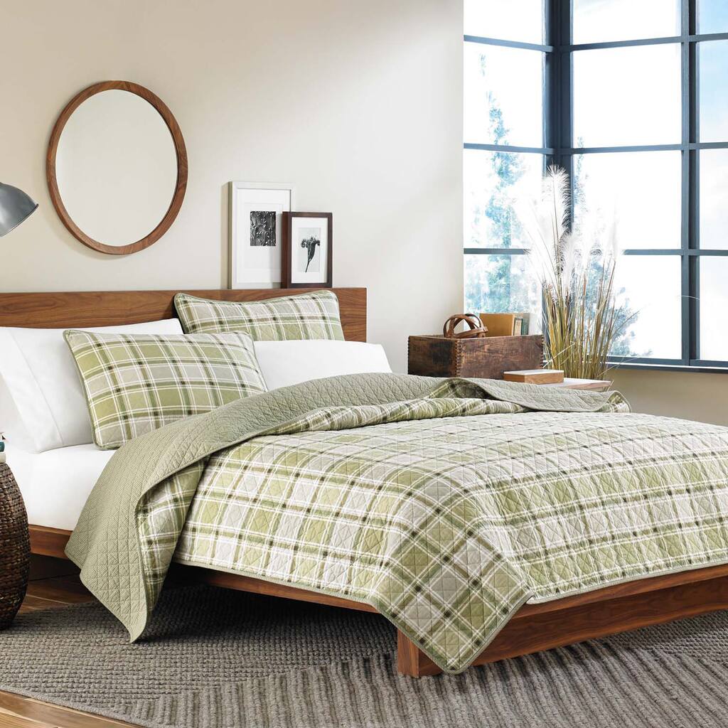 Eddie Bauer Westmont Plaid 3-piece Reversible Quilt Set