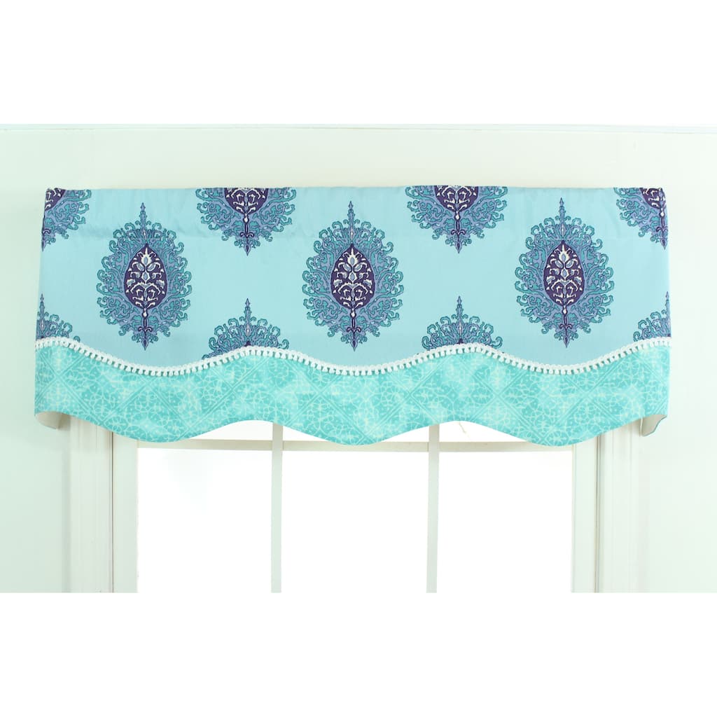 Azul Medallion Print Glory Valance