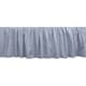 preview thumbnail 2 of 1, Copper Grove Lafarge Blue and White Bell Stripe Bedskirt King