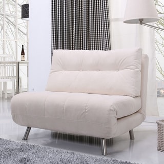 Shop Gold Sparrow Tampa Ivory Convertible Big Chair Bed