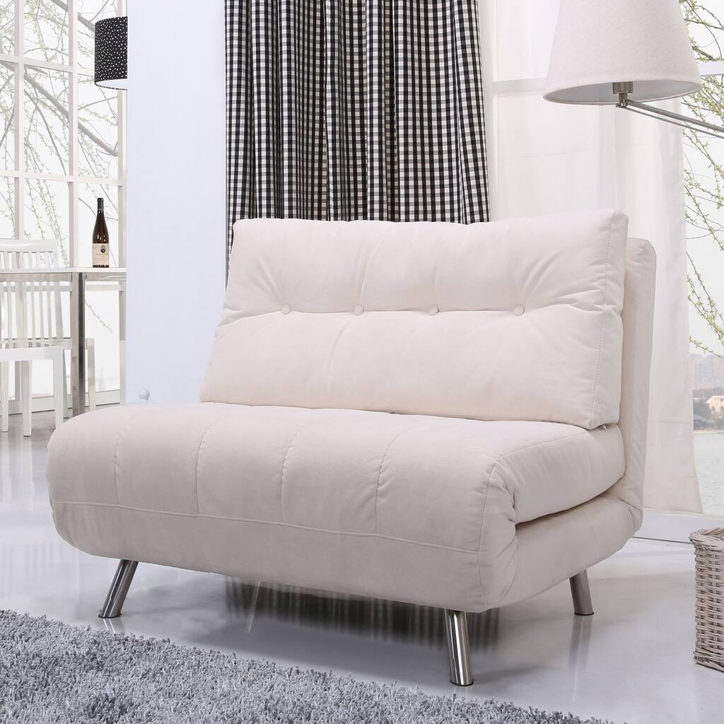 Gold Sparrow Tampa Ivory Convertible Big Chair Bed