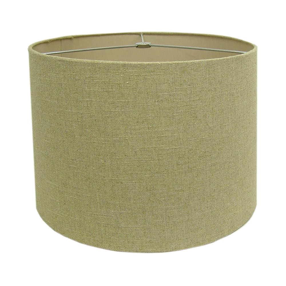 Round Linen Drum Shade