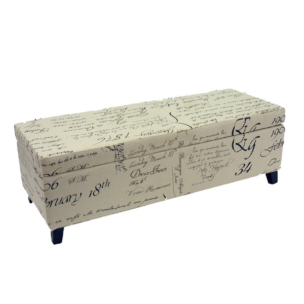 Warehouse of Tiffany Signature Print Fabric Ottoman  