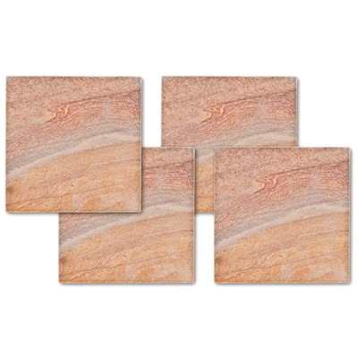 Set of 4 Rainbow Stone Coasters