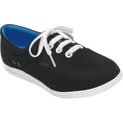 Women's Crocs LoPro Long Vamp Plim Sneaker Black/White Crocs Sneakers