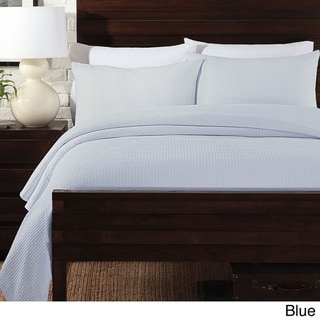 Basketweave Matelasse 3 piece Coverlet Set Bedspreads