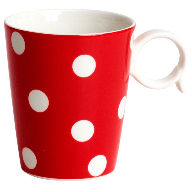 Red Vanilla Freshness Red (set Of 4 Mugs)