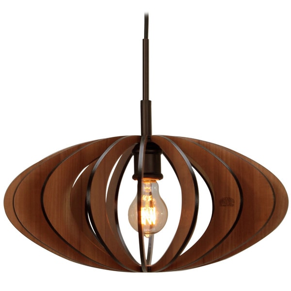 wood slat light fixture