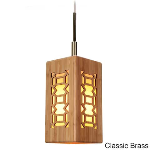 Lighthouse 1-light Triune Bamboo Mini Pendant