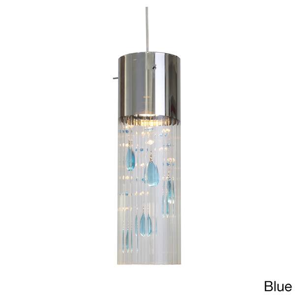 slide 2 of 4, Gem 1-light Chrome Mini Pendant