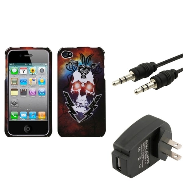 BasAcc Case/ Charger/ 3.5 mm Audio Cable for Apple® iPhone 4/ 4S