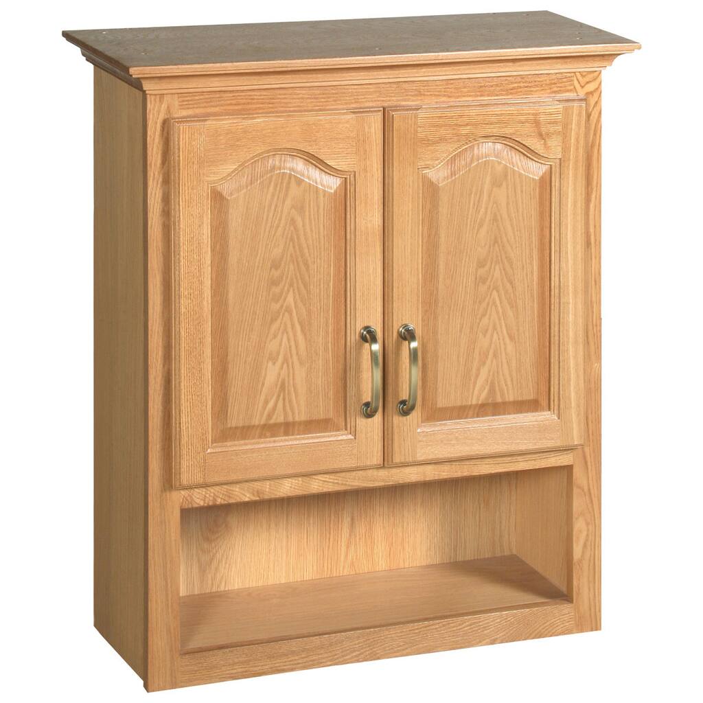 Design House Richland Nutmeg Oak 2-Door Bathroom Wall Cabinet