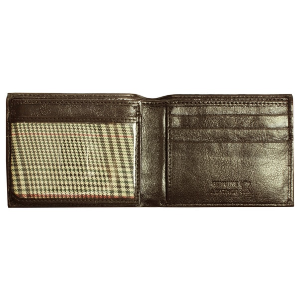 men's single fold leather wallet