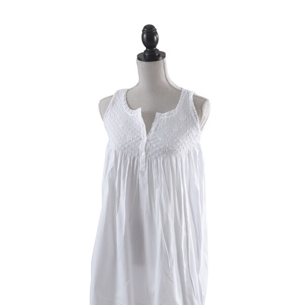 cotton embroidered nightgown