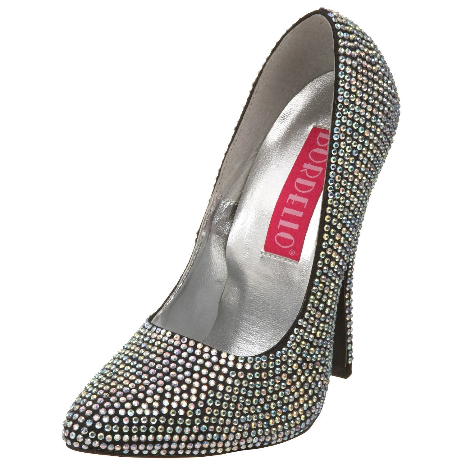 bordello rhinestone heels