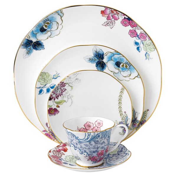Shop Wedgwood Butterfly Bloom 5-piece Place Setting - Free Shipping ... Shop Wedgwood Butterfly Bloom 5-piece Place Setting - Free Shipping ...