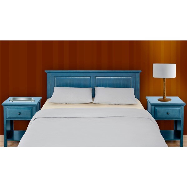 Mantua Cottage Style Wedgewood Blue Headboard Free Shipping Today