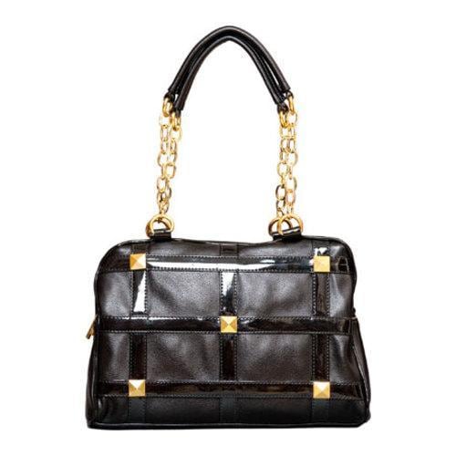 Women's Elise Hope Windowpane Satchel Black Elise Hope Satchels