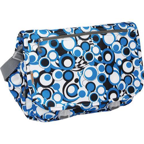 J World Campus Messenger Bag Chess Blue J World Fabric Messenger Bags