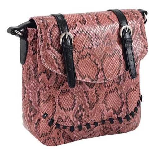 Women's 33rd & MAD Python Print Crossbody Rose 33Rd & MAD Fabric Bags