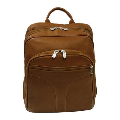 Piel Leather Checkpoint Friendly Urban Backpack 2868 Saddle Leather Piel Leather Laptop Backpacks