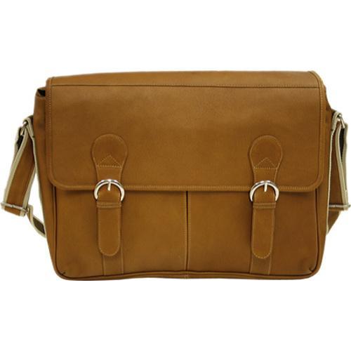 Piel Leather Classic Expandable Messenger Bag 2810 Saddle Leather Piel Leather Leather Messenger Bags