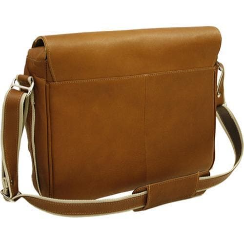 Piel Leather Four Section Urban Messenger 2811 Saddle Leather Piel Leather Leather Messenger Bags