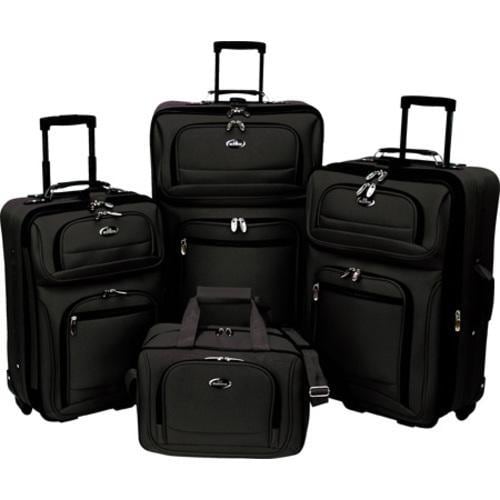 Traveler's Choice 4 Piece Shenandoah Travel Collection Black Traveler's Choice Four piece Sets