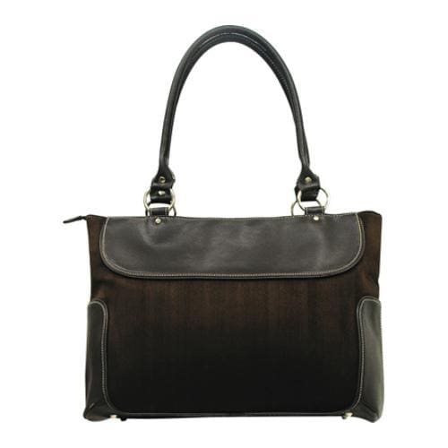 Women's Traveler's Choice Business Zip Top Computer Casual Tote Brown Traveler's Choice Laptop Cases