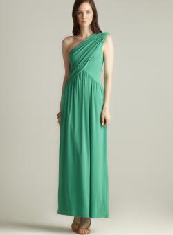 dress soprano ruched maxi shoulder